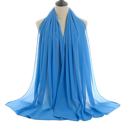 Orris Monochrome Pearl Chiffon Hijab Scarf