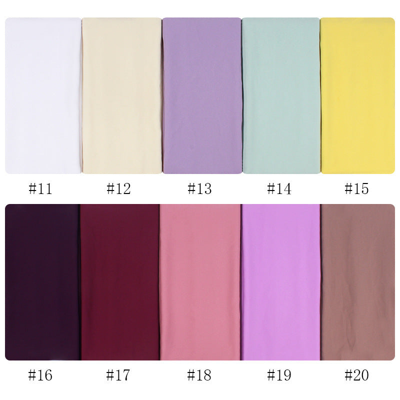 Orris Monochrome Pearl Chiffon Hijab Scarf