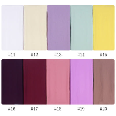 Orris Monochrome Pearl Chiffon Hijab Scarf