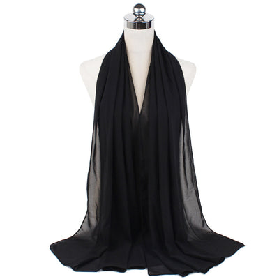 Orris Monochrome Pearl Chiffon Hijab Scarf