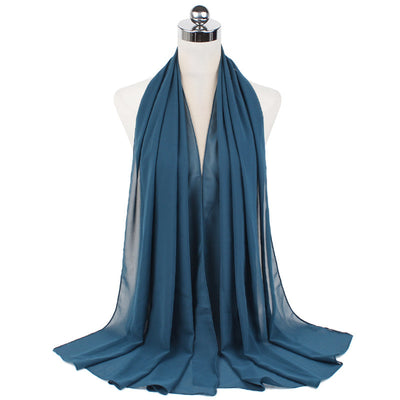 Orris Monochrome Pearl Chiffon Hijab Scarf