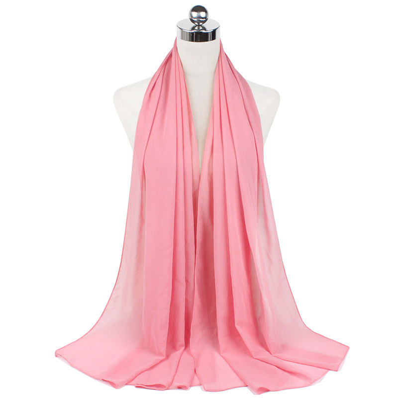Orris Monochrome Pearl Chiffon Hijab Scarf