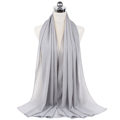 Orris Monochrome Pearl Chiffon Hijab Scarf
