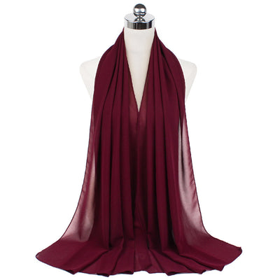 Orris Monochrome Pearl Chiffon Hijab Scarf