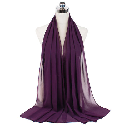 Orris Monochrome Pearl Chiffon Hijab Scarf