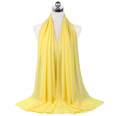 Orris Monochrome Pearl Chiffon Hijab Scarf