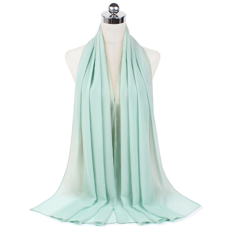 Orris Monochrome Pearl Chiffon Hijab Scarf