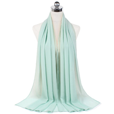 Orris Monochrome Pearl Chiffon Hijab Scarf