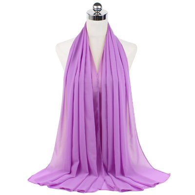 Orris Monochrome Pearl Chiffon Hijab Scarf