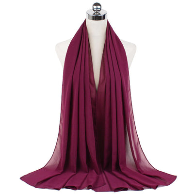 Orris Monochrome Pearl Chiffon Hijab Scarf