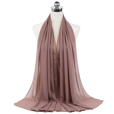Orris Monochrome Pearl Chiffon Hijab Scarf