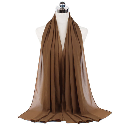 Orris Monochrome Pearl Chiffon Hijab Scarf