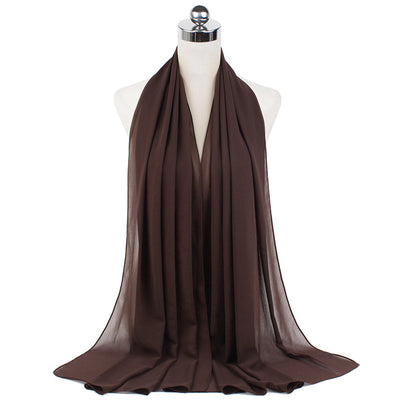 Orris Monochrome Pearl Chiffon Hijab Scarf