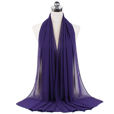 Orris Monochrome Pearl Chiffon Hijab Scarf