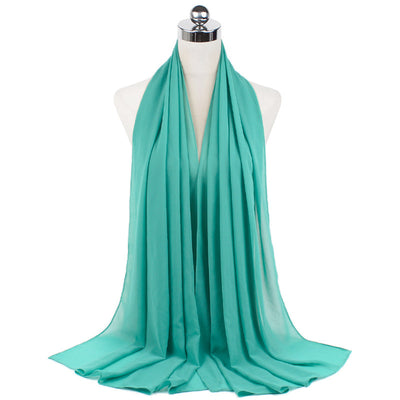 Orris Monochrome Pearl Chiffon Hijab Scarf