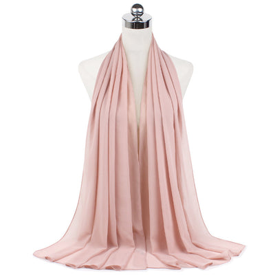 Orris Monochrome Pearl Chiffon Hijab Scarf
