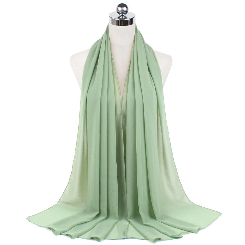 Orris Monochrome Pearl Chiffon Hijab Scarf