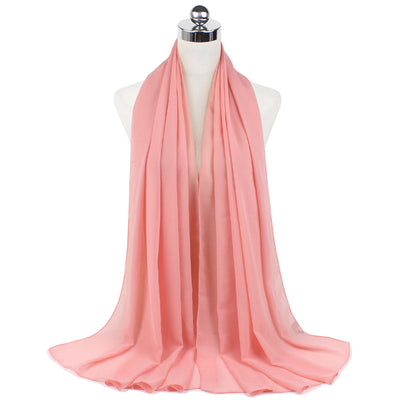 Orris Monochrome Pearl Chiffon Hijab Scarf