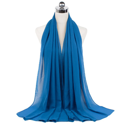 Orris Monochrome Pearl Chiffon Hijab Scarf