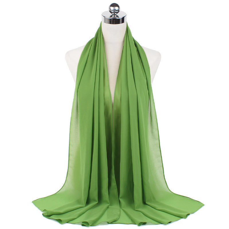 Orris Monochrome Pearl Chiffon Hijab Scarf