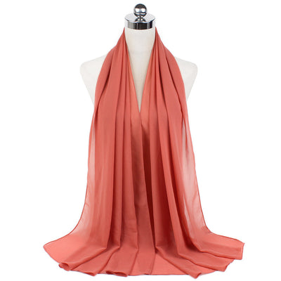Orris Monochrome Pearl Chiffon Hijab Scarf