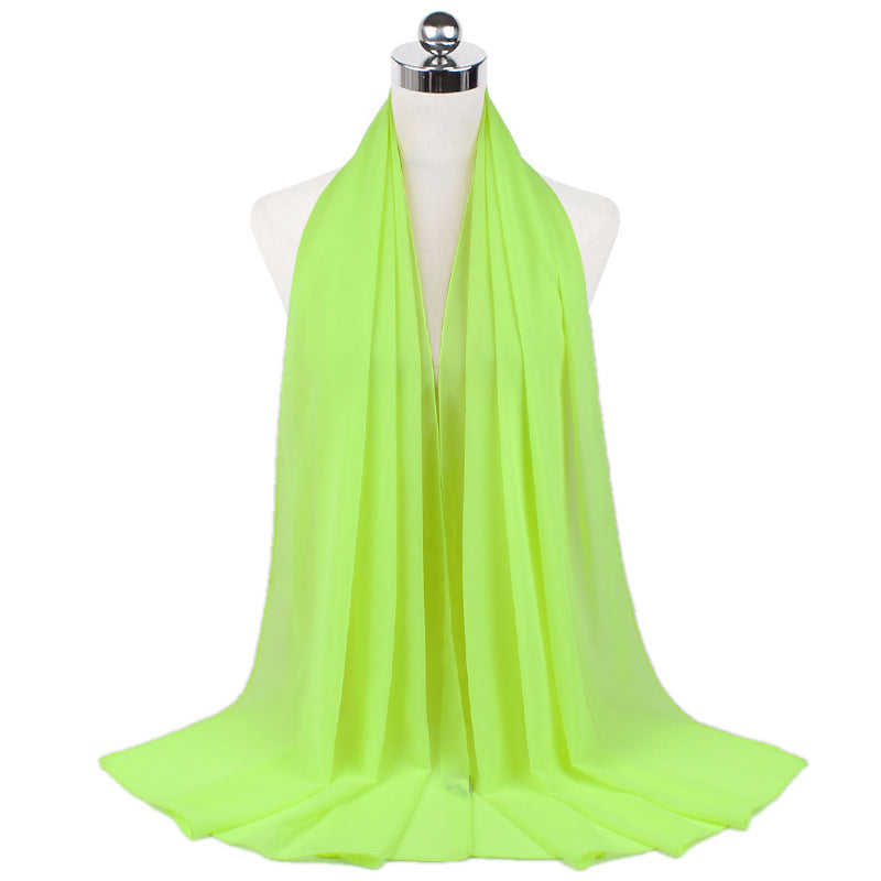 Orris Monochrome Pearl Chiffon Hijab Scarf