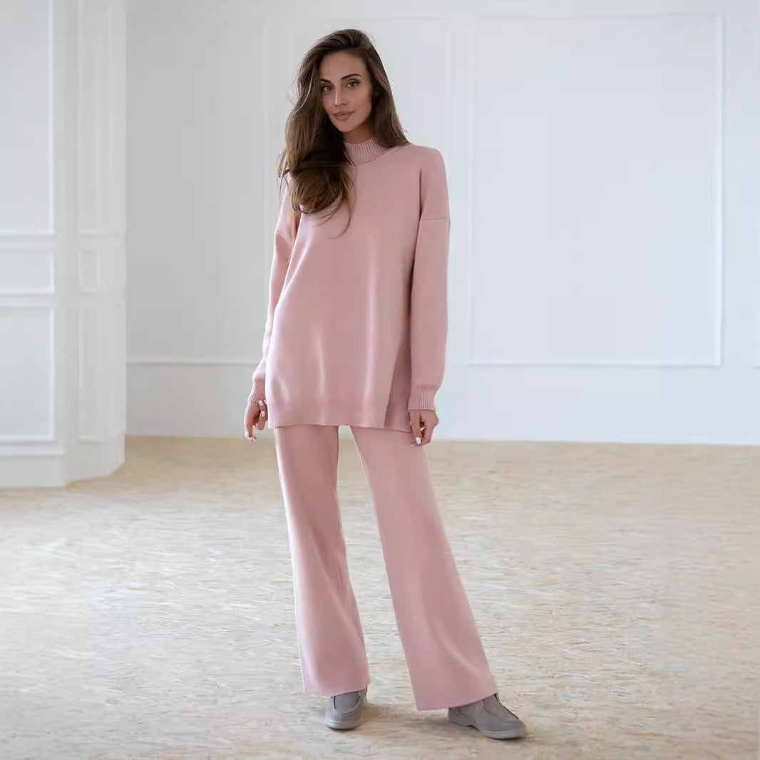 Orris Casual Slit Sweater Suit