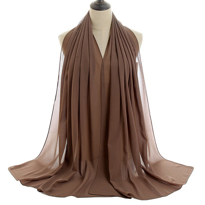 Orris Monochrome Pearl Chiffon Hijab Scarf