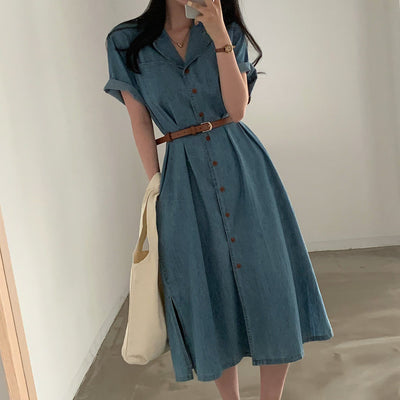 Orris Short Sleeve Denim Dress