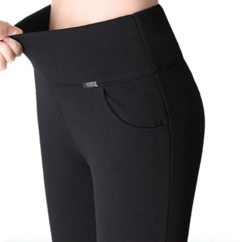 Orris High Waist Black Casual Leggings
