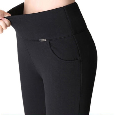 Orris High Waist Black Casual Leggings