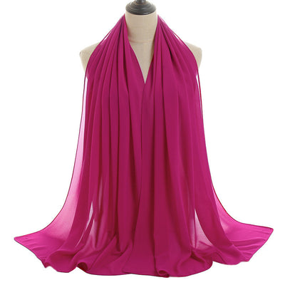 Orris Monochrome Pearl Chiffon Hijab Scarf