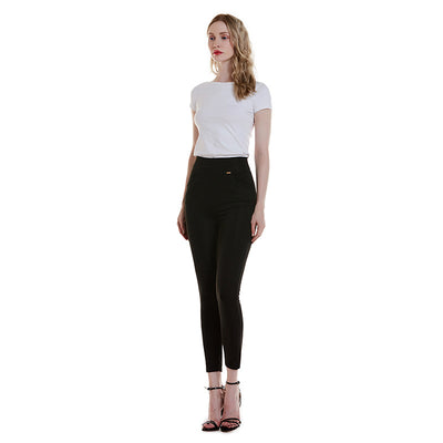 Orris High Waist Black Casual Leggings