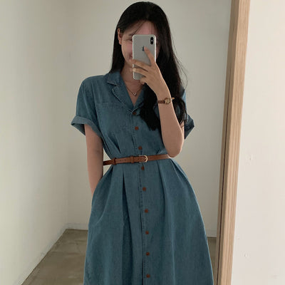 Orris Short Sleeve Denim Dress