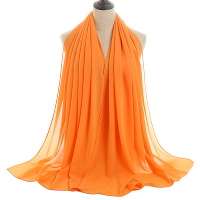 Orris Monochrome Pearl Chiffon Hijab Scarf