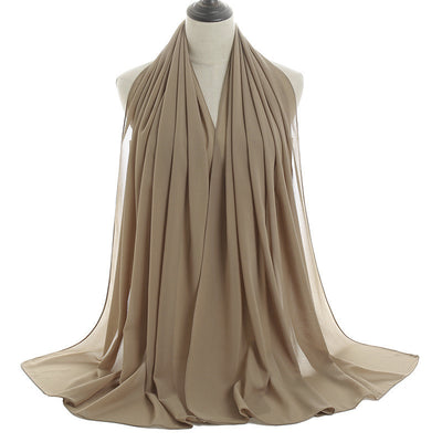 Orris Monochrome Pearl Chiffon Hijab Scarf
