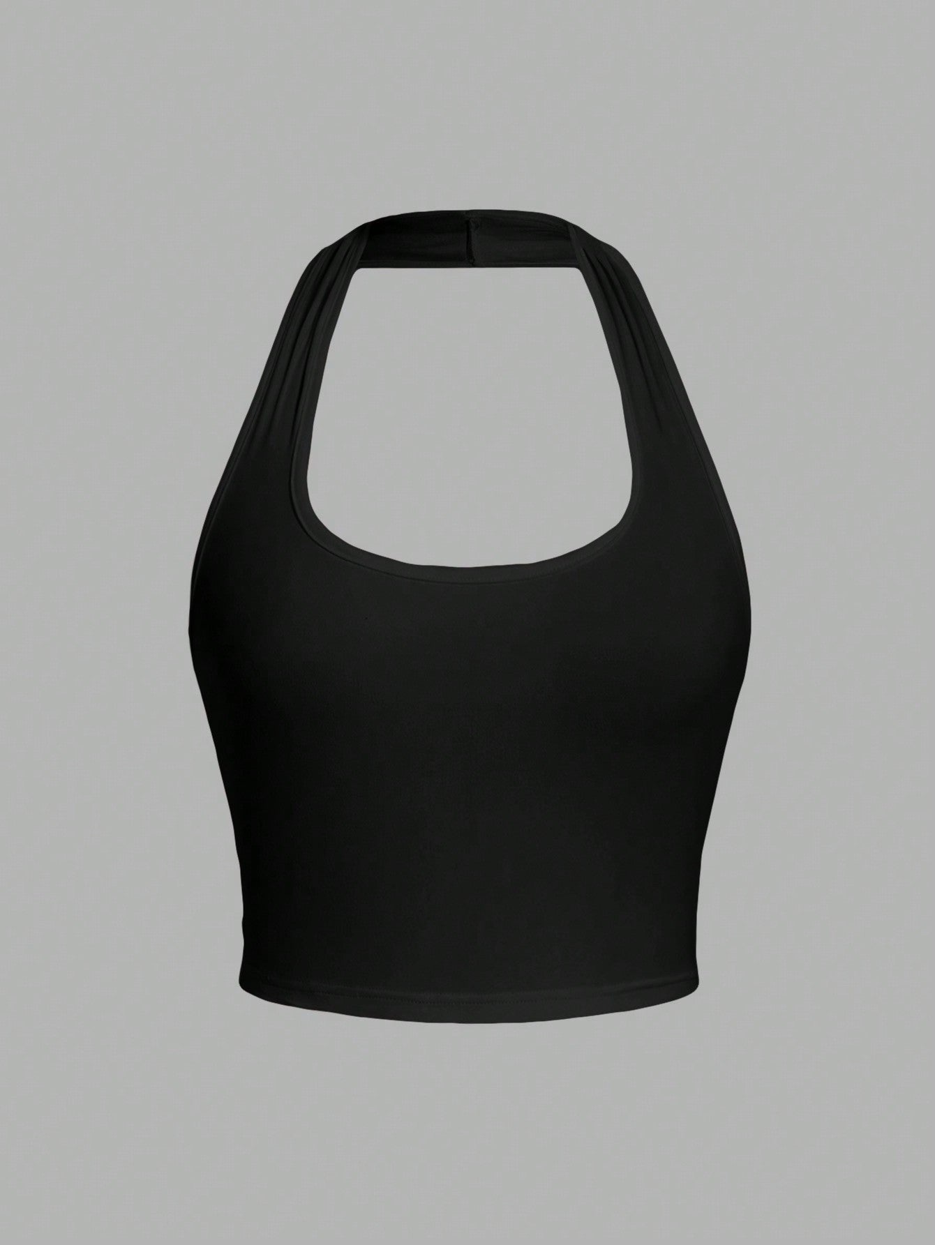 Orris Cropped Halter Neck Tank Top