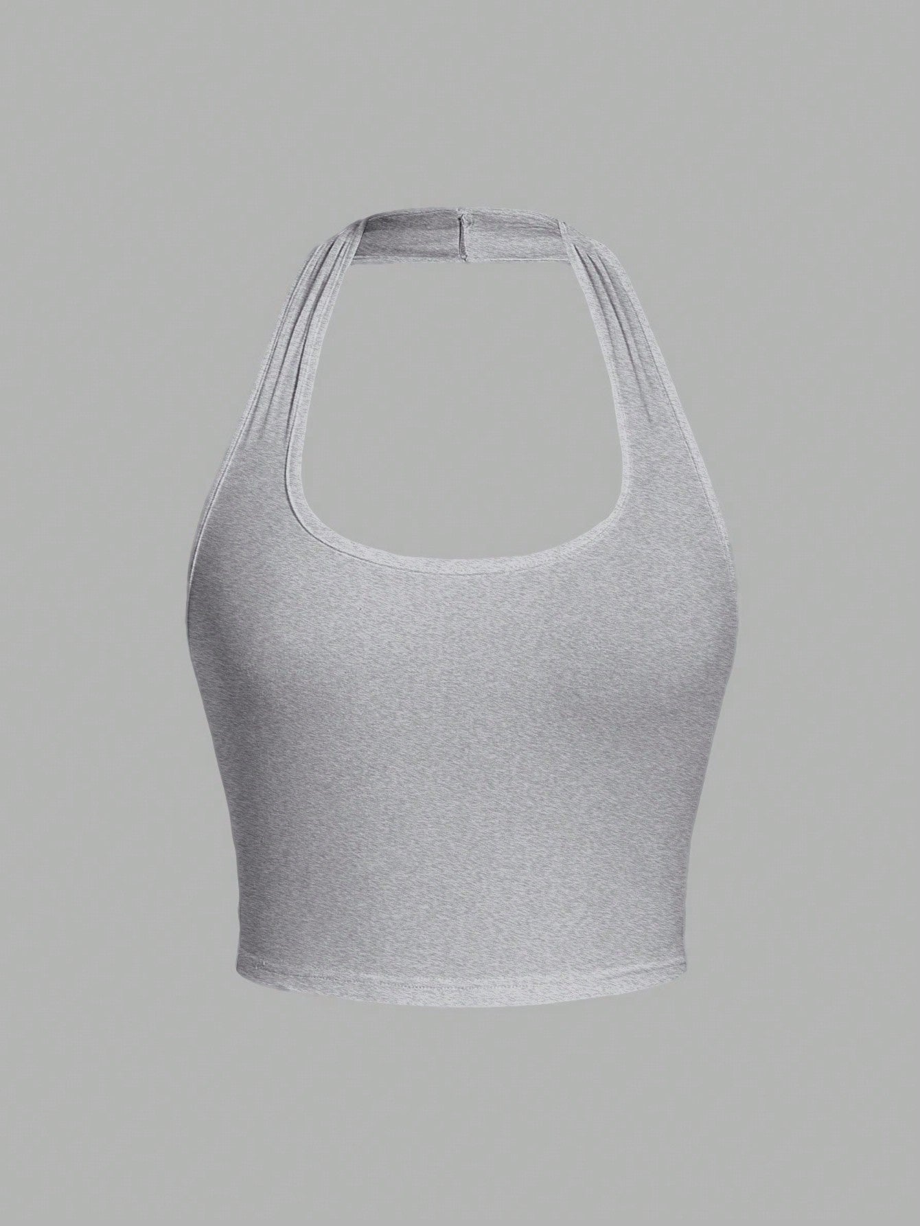 Orris Cropped Halter Neck Tank Top