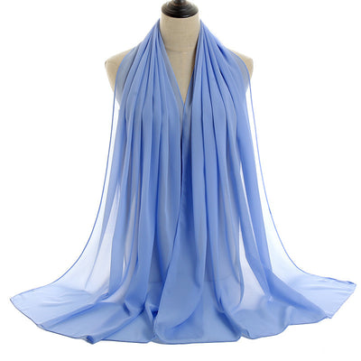 Orris Monochrome Pearl Chiffon Hijab Scarf