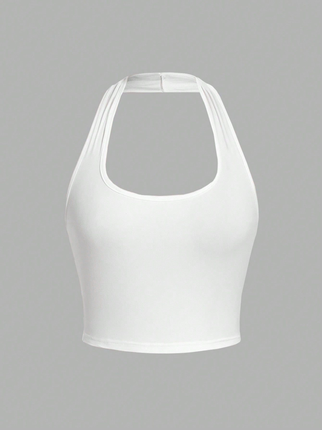 Orris Cropped Halter Neck Tank Top