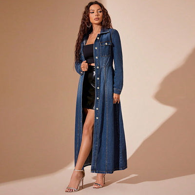 Orris Denim Cardigan Jacket Dress