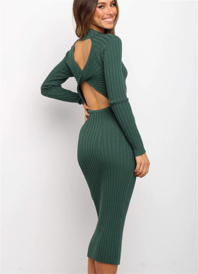 Orris Sweater Backless Dresses