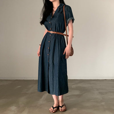 Orris Short Sleeve Denim Dress