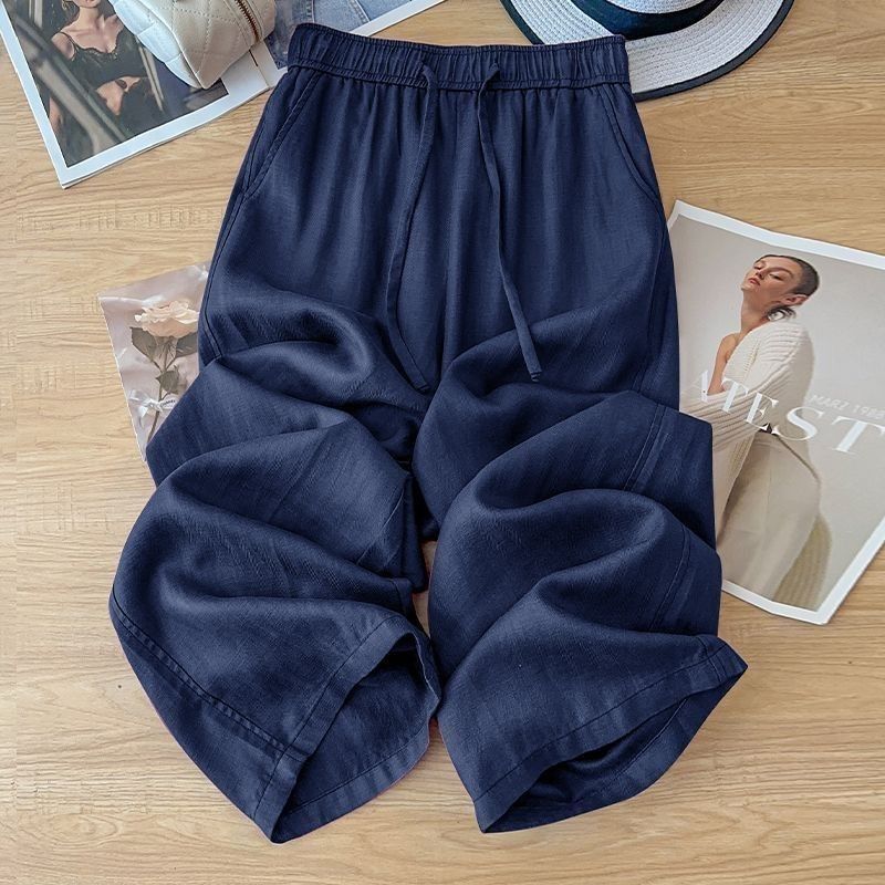 Orris High Waist Linen Straight Pants