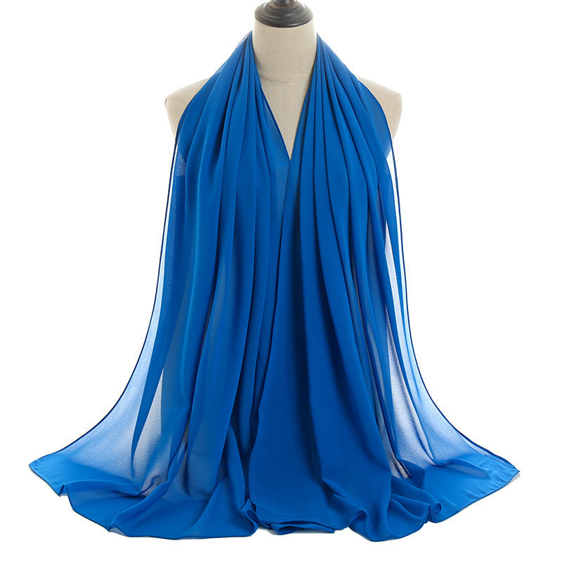 Orris Monochrome Pearl Chiffon Hijab Scarf