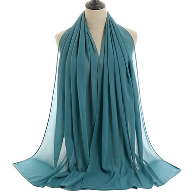 Orris Monochrome Pearl Chiffon Hijab Scarf