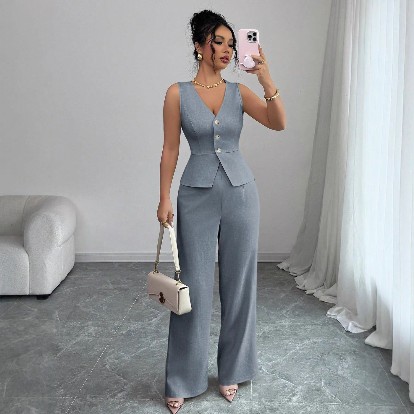 Orris Slim Fit Vest Set